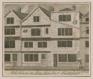 Hus i Long Lane, West Smithfield av English School