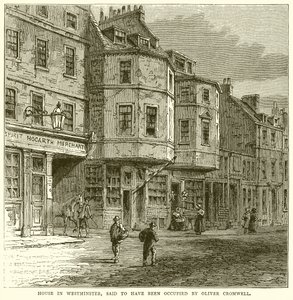Hus i Westminster, sies å ha vært okkupert av Oliver Cromwell