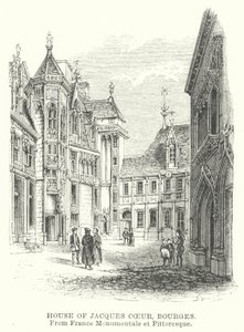 House of Jacques Coeur, Bourges (gravering) av English School