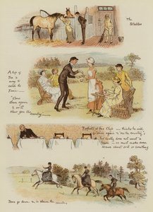 Hvordan Tankerville Smith tok en hytte på landet (chromolitho) av English School