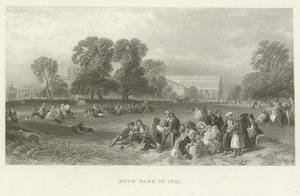 Hyde Park i 1851 av English School
