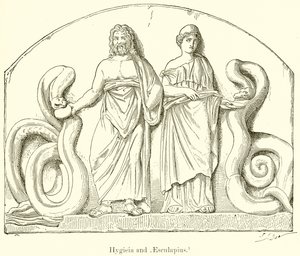 Hygieia og Aesculapius av English School
