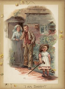 Jeg er pappa! (kromolitho) av English School