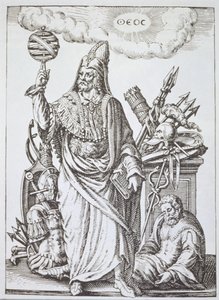 Ideell figur av Hermes Trismegistus, kopi av illustrasjon fra The Divination and Magical Sights av Jean-Jacques Boissard, 1605, publisert sent på 1800-tallet av English School
