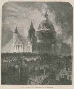 Illumination St Pauls Cathedral av English School