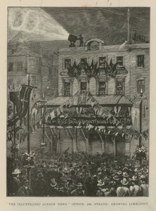 Illustrerte London News Offices on the Strand av English School