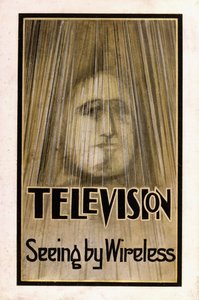 Illustrert smussomslag for den første utgaven av "Television, 1926 av English School
