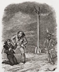 Illustrasjon etter George Cruikshank for diktet 