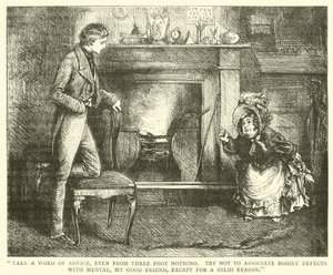 Illustrasjon for David Copperfield (gravering) av English School
