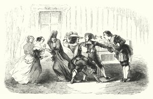 Illustrasjon for Barberen i Sevilla av Rossini (gravering) av English School
