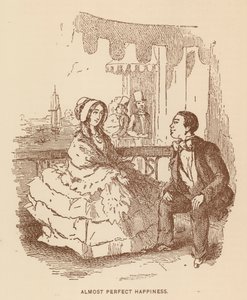Illustrasjon for The History of Pendennis av Thackeray (litho) av English School