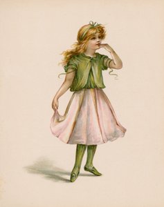 Illustrasjon for The Language Of Flowers (chromolitho) av English School