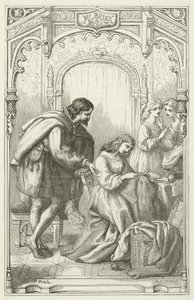 Illustrasjon for The Pilgrims Progress av John Bunyan av English School