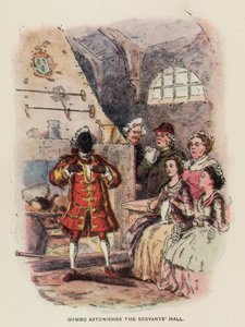 Illustrasjon til The Virginians av Thackeray (litografi) av English School