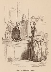 Illustrasjon til Vanity Fair av Thackeray (litografi) av English School
