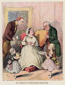 Illustrasjon for Vanity Fair av Thackeray av English School