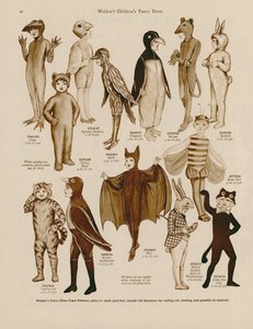 Illustrasjon for Weldons Fancy Dress-katalog for barn av English School