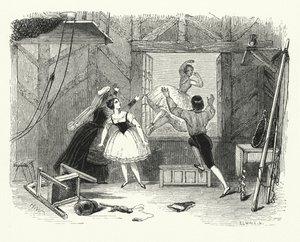 Illustrasjon for balletten, Ondine eller Naiaden (gravering) av English School