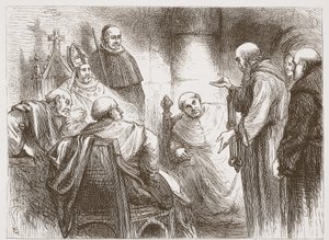 Illustrasjon fra The History of Protestantism av James Aitken Wylie (1808-1890), pub. 1878 av English School