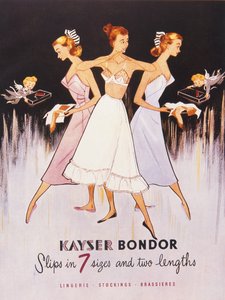 Illustrasjon fra Kayser Bondor Catalogue, ca. 1955 av English School