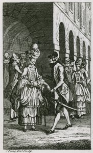 Illustrasjon i Harriss List, utgave av 1773 av English School