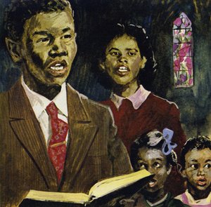 I New York ble Dvorak interessert i svarte spirituals av English School