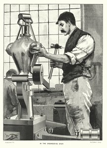 I ingeniørverkstedet (gravering) av English School