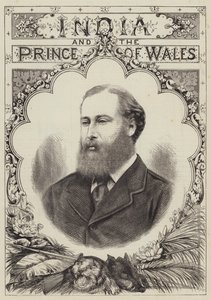 India og prinsen av Wales (gravering) av English School