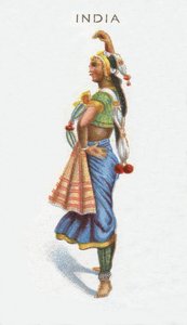 India, sigarettkort, 1915 av English School