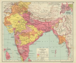 India i 1858 (fargelitografi) av English School