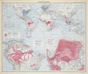 Indiarubber (farget litografi) av English School