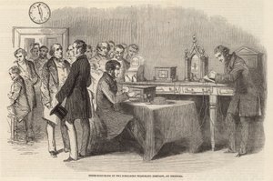 Instrumentrom til Submarine Telegraph Company på Cornhill av English School