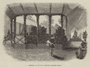 Innenansicht der Jagdgründe, Harrow Road von English School