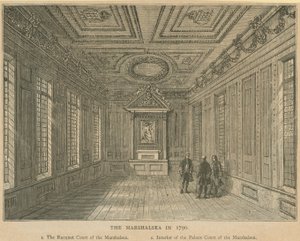 Interiør av Palace Court of the Marshalsea Prison av English School