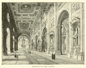 Interiør av St John Lateran av English School