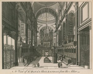 Interiøret i St Pauls Cathedral av English School
