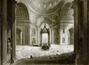 Interiør i St. Peters Roma av English School