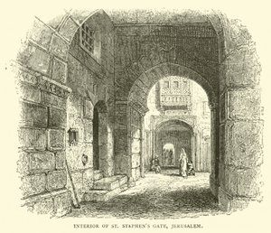 Interiør av St Stephens Gate, Jerusalem av English School