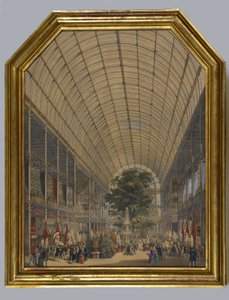Interiøret i Crystal Palace, 1851 av English School