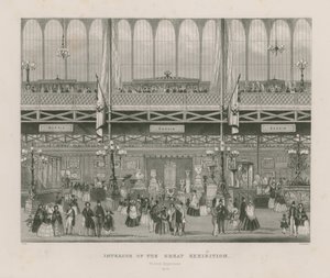 Interiør av den store utstillingen, 1851, russisk avdeling av English School