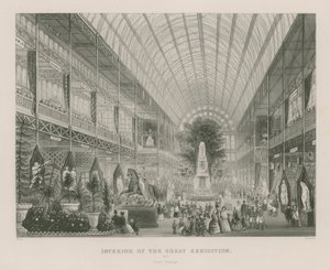 Interiør av den store utstillingen, 1851, South Transept av English School