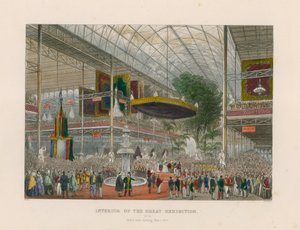 Interiør av den store utstillingen, Grant State Opening, 1. mai 1851 av English School