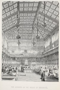 Interiør i Underhuset av English School