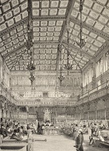 Interiør i Underhuset, fra 