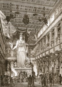 Interiør av Parthenon, restaurert av English School