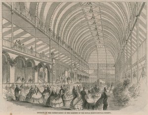 Interiør i vinterhagen i hagene til Royal Horticultural Society av English School