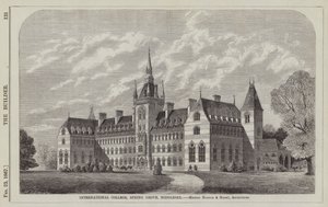 International College, Spring Grove, Middlesex, Mrs Norton og Masey, arkitekter (gravering) av English School
