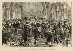 Oversvømmelse av St Margarets kirke av English School