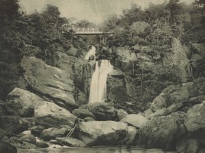 Inversnaid Falls, Loch Lomond (chromolitho) av English School