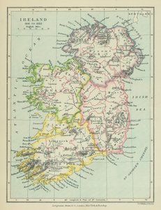 Irland (fargelitografi) av English School